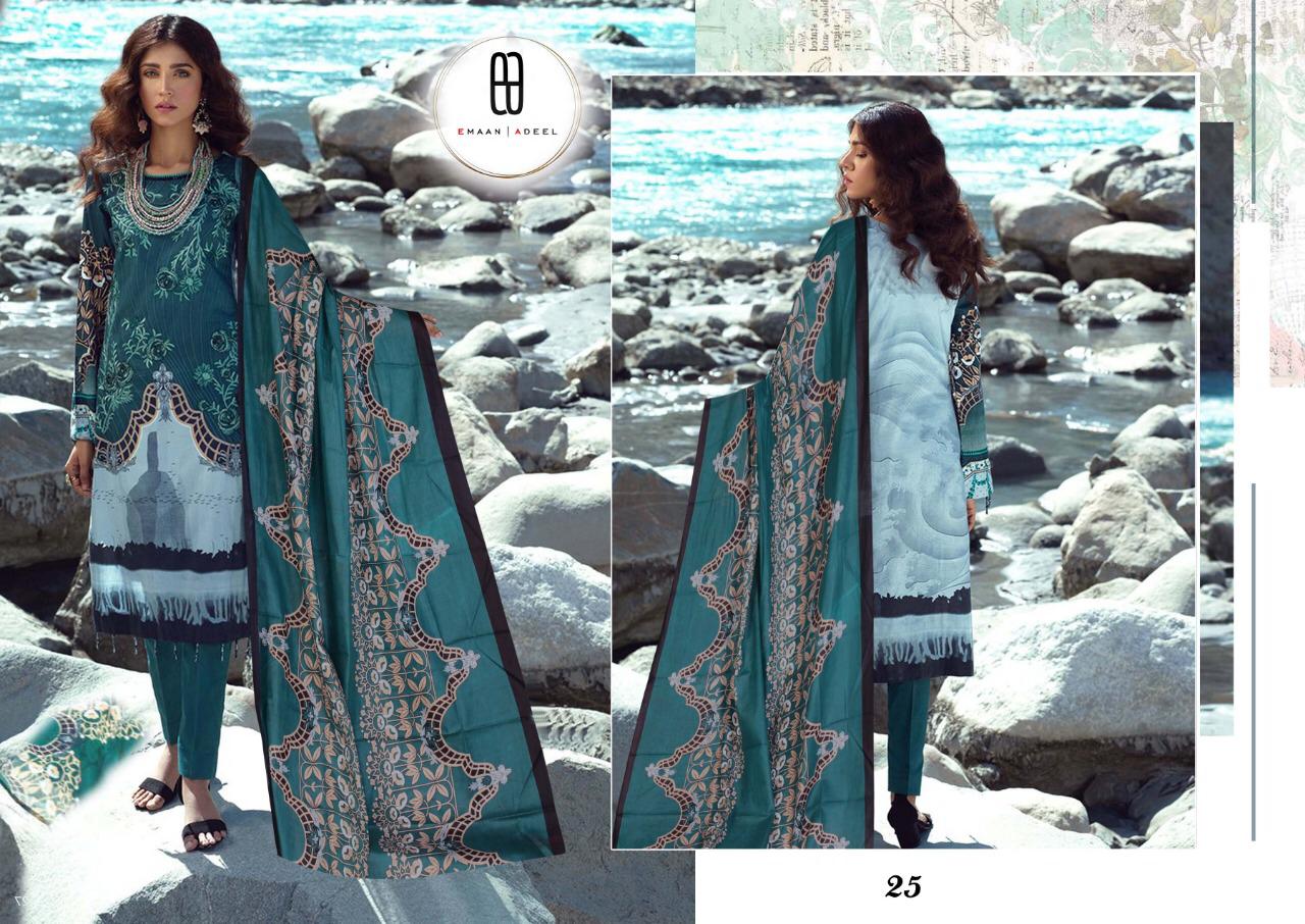 Emaan Adeel 3 Readymade Latest Fancy Designer  Pure Lawn Karachi Cotton Dress